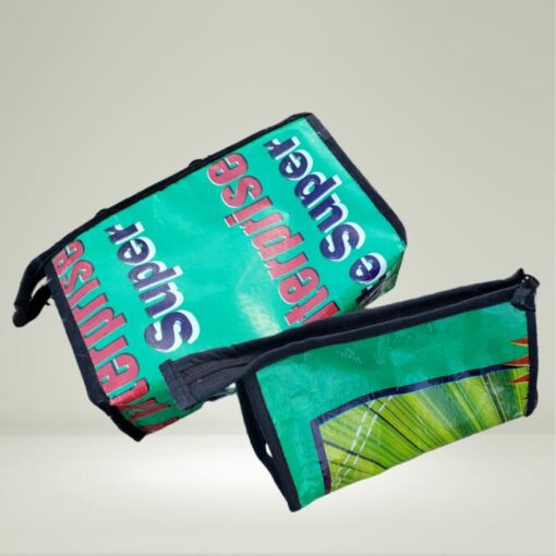 Set of travel cases fair trade recycled billboards