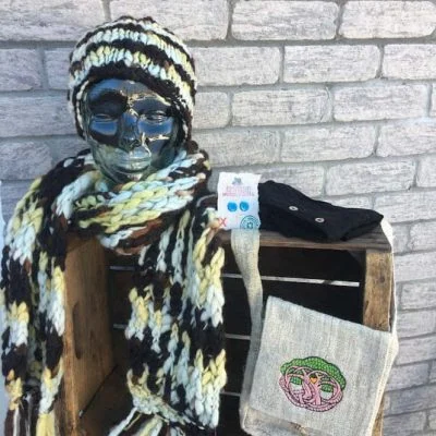 organic wool scarf set fair trade