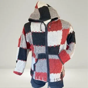 Fair Trade wool jacket patchwork