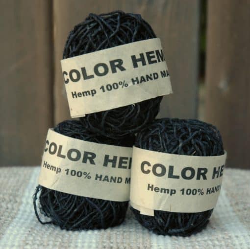 Organic Hemp Twine black