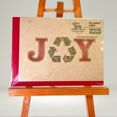 plantable holiday card joy of recycling