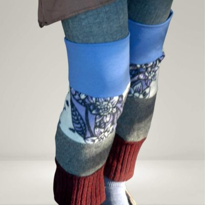 Recycled sweater leg warmers