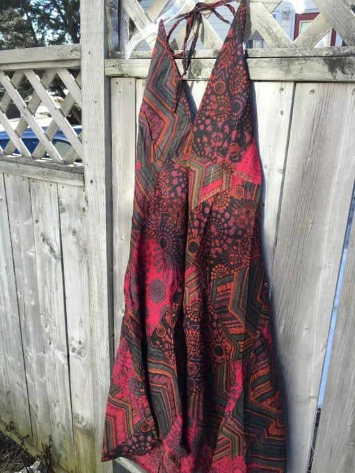 patchwork dress Fair Trade halter dress