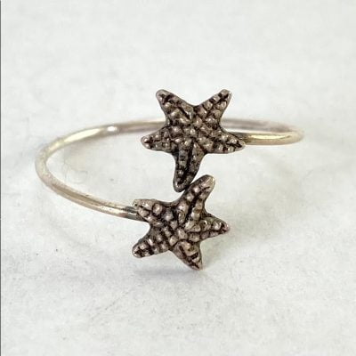 Starfish ring Unique fair trade toe ring 925 sterling silver