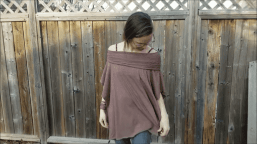 off the shoulder bamboo and organic top