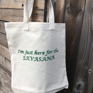Made in parry sound Canada hemp yoga tote bag