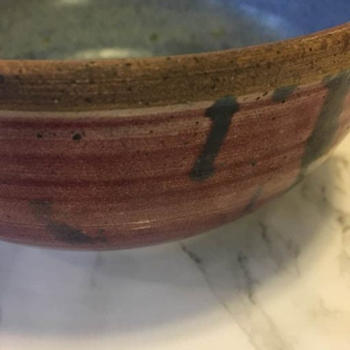 dragonfly pottery bowl