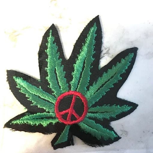 Peace Leaf Iron On Patch
