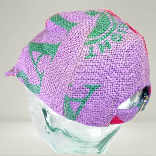 Jute Hat Fair Trade Eco Ball Cap purple