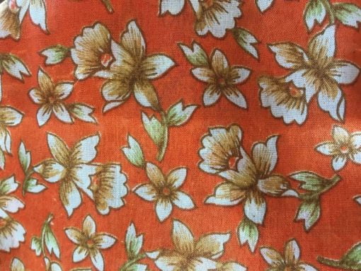 fair trade sari halter orange