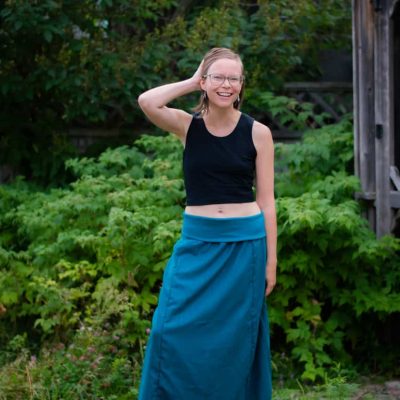 tencel maxi skirt canadian made