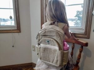 kids hemp backpack
