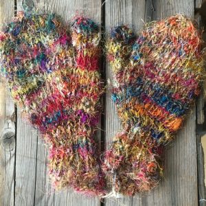eco kids mittens recycled silk fair trade