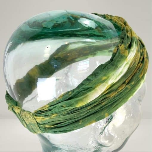 Green tie-dye headband fair trade gifts that give back