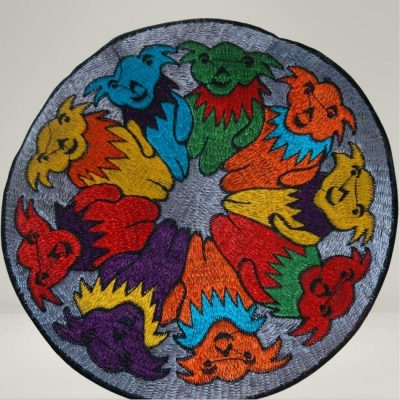 Grateful Dead Bear Patch embroidered fair trade large size