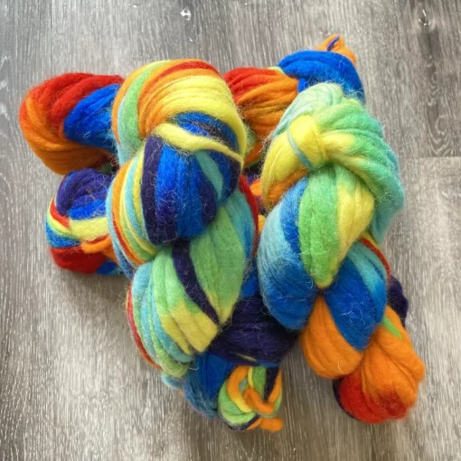 rainbow wool yarn