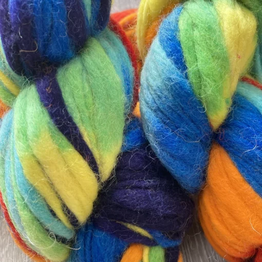 rainbow wool yarn - fair trade Nepal